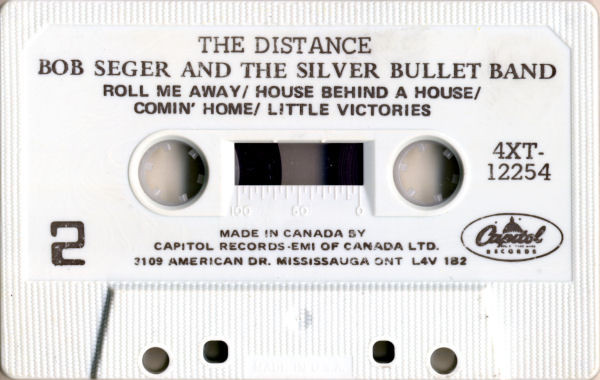 Bob Seger And The Silver Bullet Band - The Distance [Cassette] | Capitol Records (4XT-12254) - 4