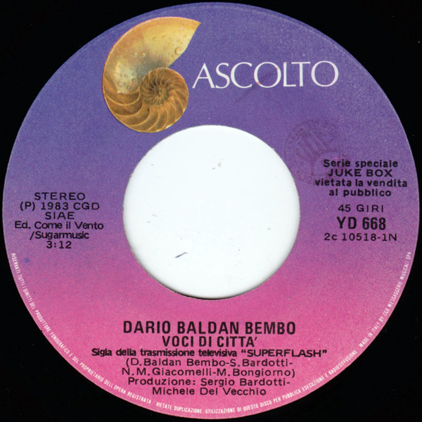 The Assembly / Dario Baldan Bembo - Never Never / Voci Di Città | Ascolto (YD 668) - 2