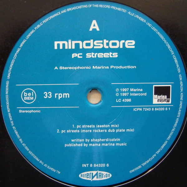 Mindstore - PC Streets | Intercord Tonträger (INT 8 84320 6) - 3
