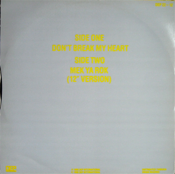 UB40 - Don't Break My Heart | DEP International (DEP 22-12) - 2