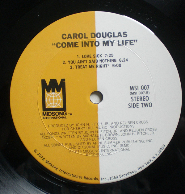 Carol Douglas - Come Into My Life | Midsong International (MSI 007) - 4