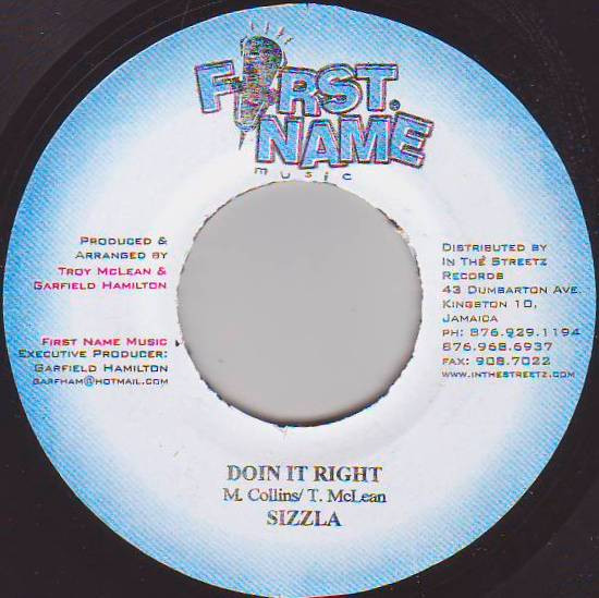 Sizzla - Doin It Right | First Name Music (none)