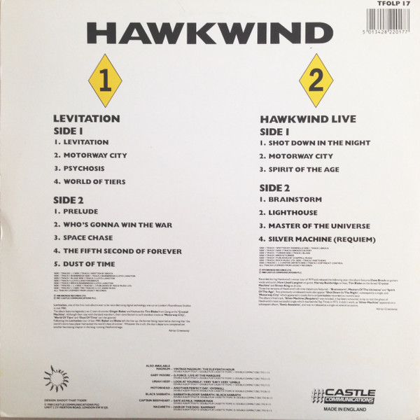 Hawkwind - Levitation / Hawkwind Live | Castle Communications (TFOLP 17) - 4 Hawkwind - Levitation / Hawkwind Live | Castle Communications (TFOLP 17) - 4