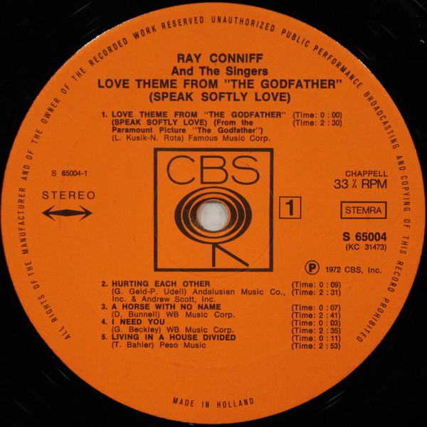 Love Theme From "The Godfather" (Speak Softly Love)