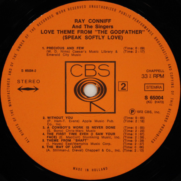 Love Theme From "The Godfather" (Speak Softly Love)