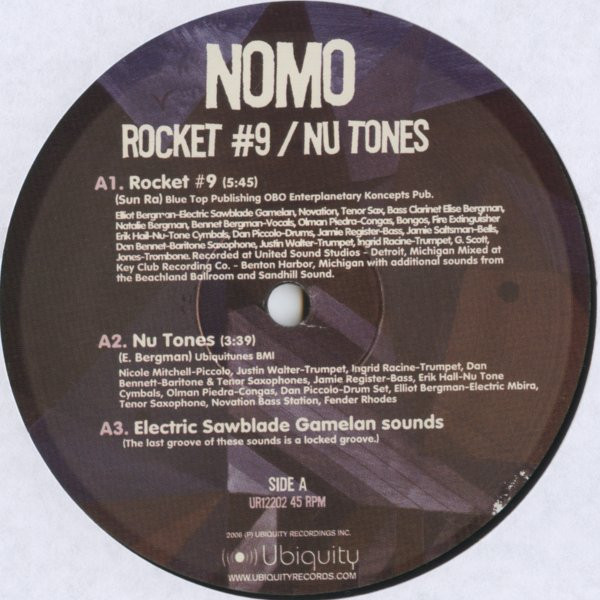 NOMO - Rocket #9 / Nu Tones | Ubiquity (UR12202)
