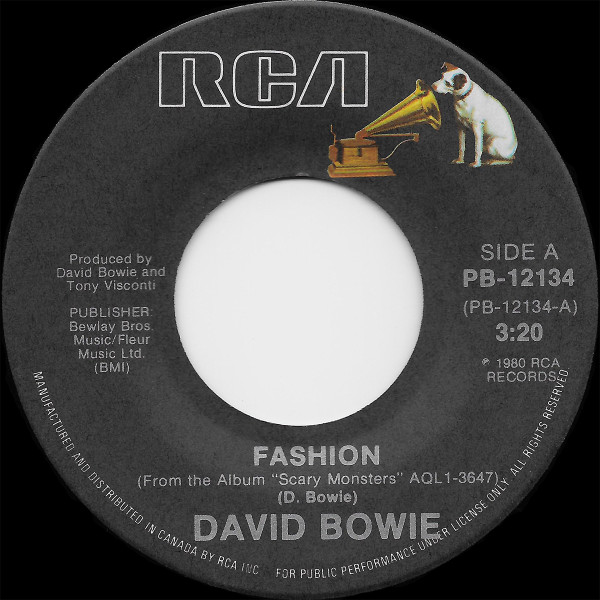 David Bowie - Fashion | RCA (PB-12134) - main