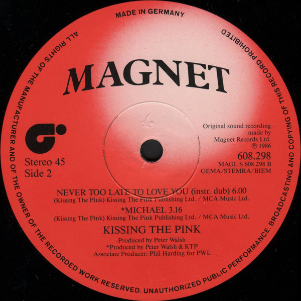 Kissing The Pink - Never Too Late To Love You | Magnet (608.298) - 4