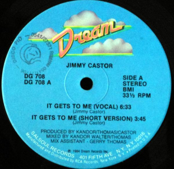 Jimmy Castor - It Gets To Me | Dream Records (DG 708) - main Jimmy Castor - It Gets To Me | Dream Records (DG 708) - main