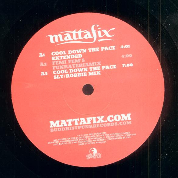 Mattafix - Cool Down The Pace | Buddhist Punk (BPV00009) - 3