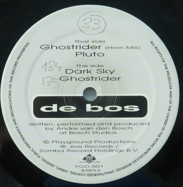 De Bos - Ghostrider | Playground Productions (PGD501) - 2 De Bos - Ghostrider | Playground Productions (PGD501) - 2