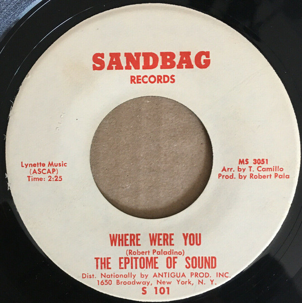 Epitome Of Sound - You Don't Love Me | Sandbag Records (S 101) - 2