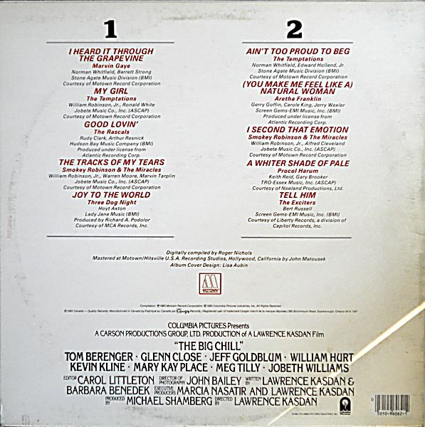 Various - The Big Chill: Music From The Original Motion Picture Soundtrack [Vinyl] | Motown (M 6062) - 2