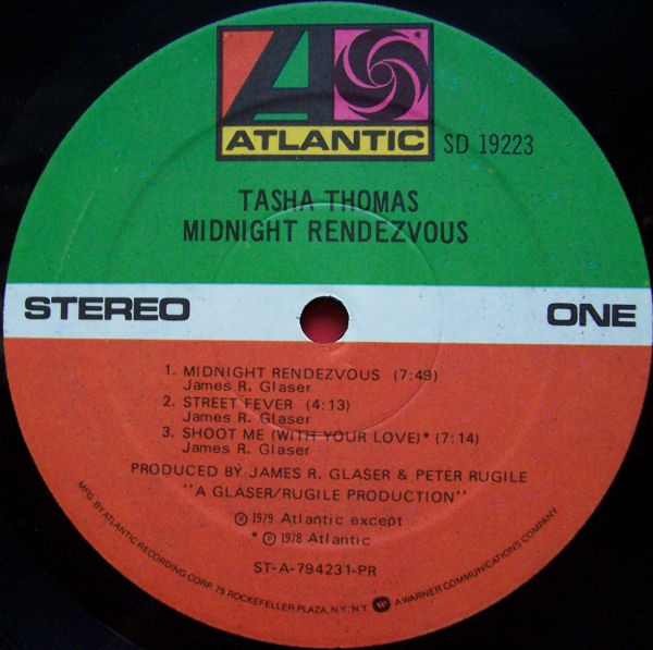 Tasha Thomas - Midnight Rendezvous | Atlantic (SD 19223) - 3