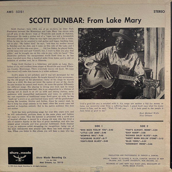 Scott Dunbar - From Lake Mary | Ahura Mazda (AMS SDS 1) - 2