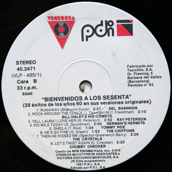 Various - Bienvenidos A Los Sesenta (28 Éxitos En Sus Versiones Originales) | Victoria (VLP-485) - 4