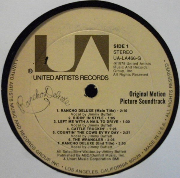 Jimmy Buffett - Rancho Deluxe (Original Motion Picture Soundtrack) | United Artists Records (UA-LA466-G) - 3