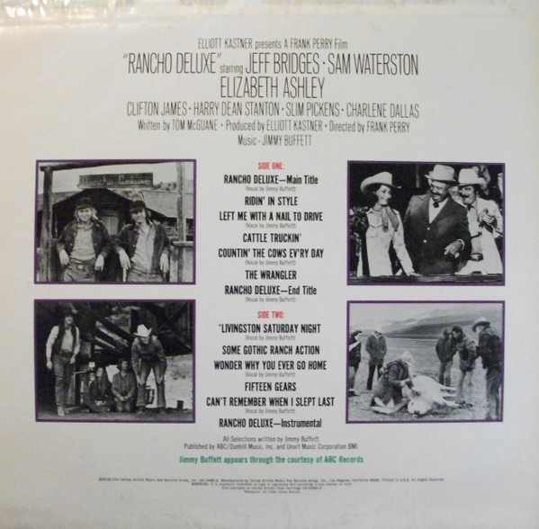 Jimmy Buffett - Rancho Deluxe (Original Motion Picture Soundtrack) | United Artists Records (UA-LA466-G) - 2
