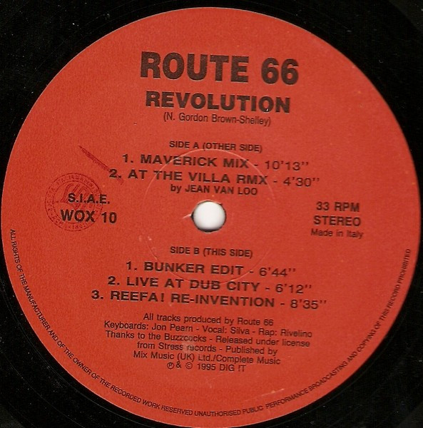Route 66 - Revolution | WOX Records (WOX 10) Route 66 - Revolution | WOX Records (WOX 10)
