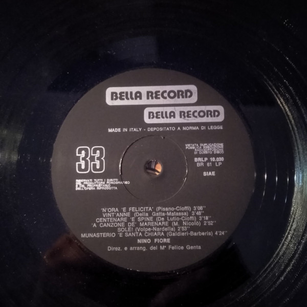 Nino Fiore - Eternamente Napoli | Bella Record (BRLP 10030) - 3