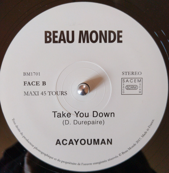 Acayouman - Funky Reggae | BeauMonde Records (BM1701) - 4