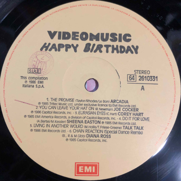 Various - Videomusic Happy Birthday | EMI (64 2610331) - 2