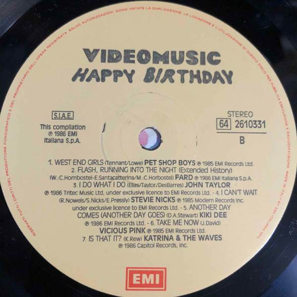 Various - Videomusic Happy Birthday | EMI (64 2610331) - 3