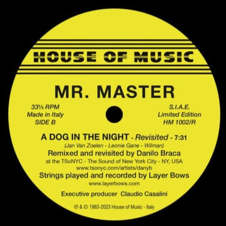 Mr. Master - A Dog In The Night | House Of Music (HM 1002/R) - 2