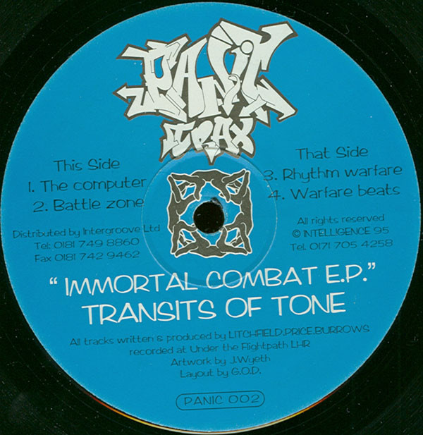 Transits Of Tone - Immortal Combat E.P. | Panic Trax (PANIC 002)