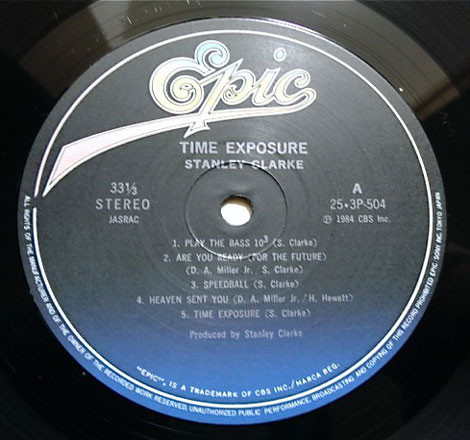 Stanley Clarke - Time Exposure | Epic (25·3P-504) - 3 Stanley Clarke - Time Exposure | Epic (25·3P-504) - 3