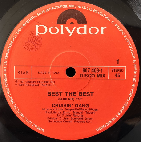 Cruisin' Gang - Best The Best | Polydor (867 403-1)