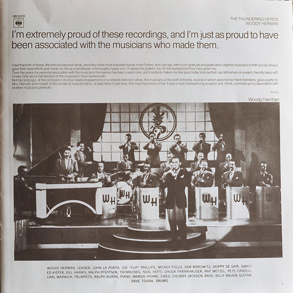 Woody Herman - The Thundering Herds | CBS (CBS 66 378) - 3