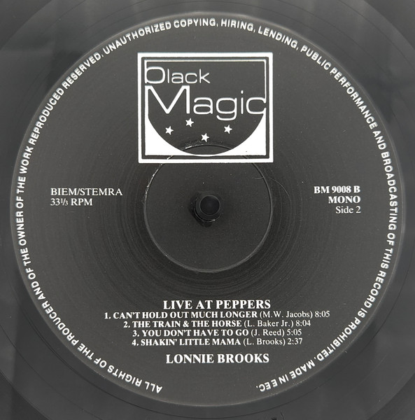 Lonnie Brooks - Live At Peppers | Black Magic Records (9008) - 4 Lonnie Brooks - Live At Peppers | Black Magic Records (9008) - 4
