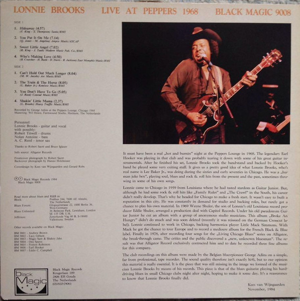 Lonnie Brooks - Live At Peppers | Black Magic Records (9008) - 2 Lonnie Brooks - Live At Peppers | Black Magic Records (9008) - 2