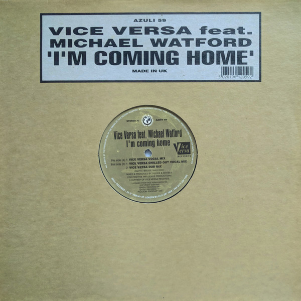 Vice Versa Feat. Michael Watford - I'm Coming Home | Azuli Records (AZNY 59)