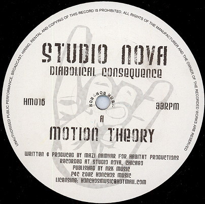 Studio Nova - Diabolical Consequence | Honchos Music (HM016)