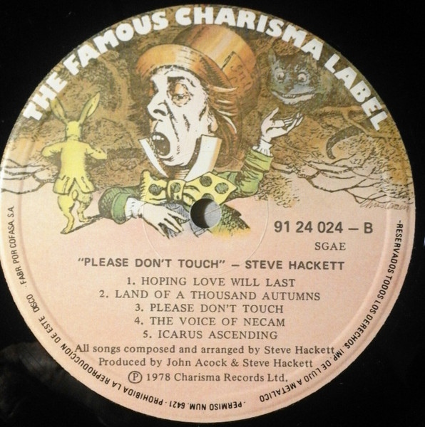 Steve Hackett - Please Don't Touch! | Charisma (91 24 024) - 4