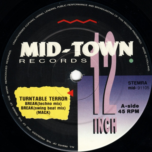 Turntable Terror - Break | Mid-Town Records (mid-91105)