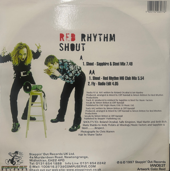 Red Rhythm - Shout | Steppin' Out Records (IAN063T) - 2