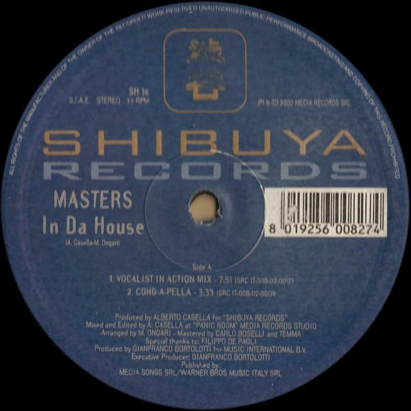 Masters - In Da House | Shibuya Records (SH 16)