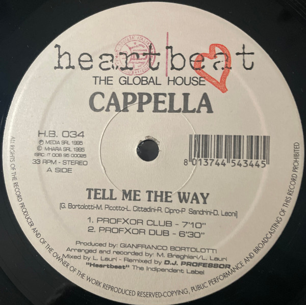 Cappella - Tell Me The Way | Heartbeat (H.B. 034)