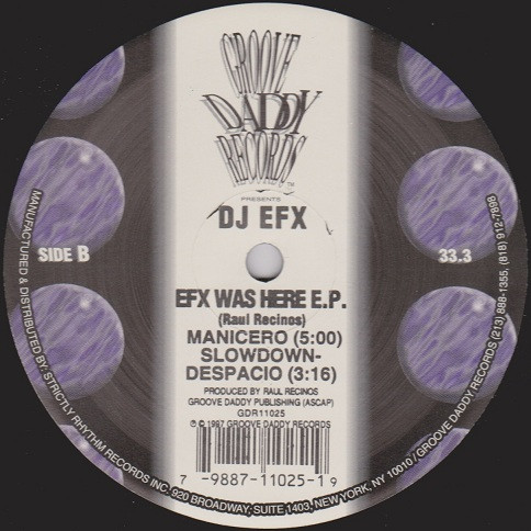 DJ EFX - EFX Was Here E.P. | Groove Daddy Records (GDR 11025) - 2