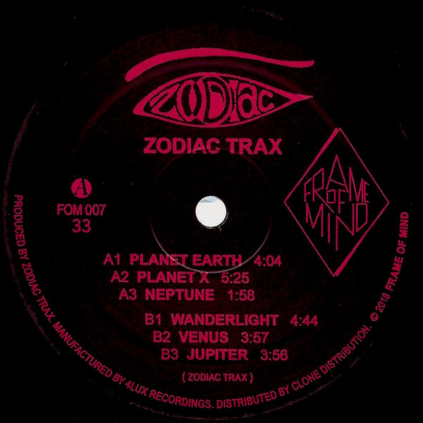 Zodiac Trax - Zodiac Trax | Frame Of Mind (FOM007)