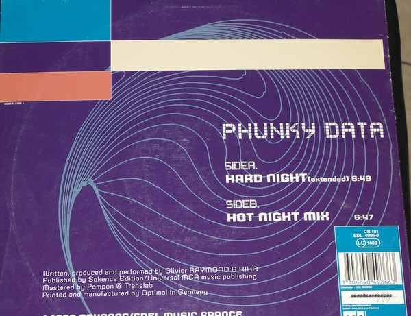 Phunky Data - Hard Night | Edel (EDL 4986-6) - 2