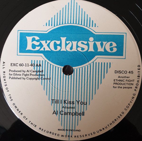 Al Campbell - Just My Imagination / Till I Kiss You | Exclusive (EXC 60-11-40) - 2