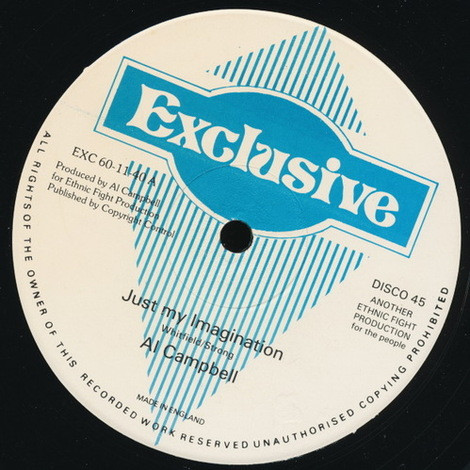 Al Campbell - Just My Imagination / Till I Kiss You | Exclusive (EXC 60-11-40) - main