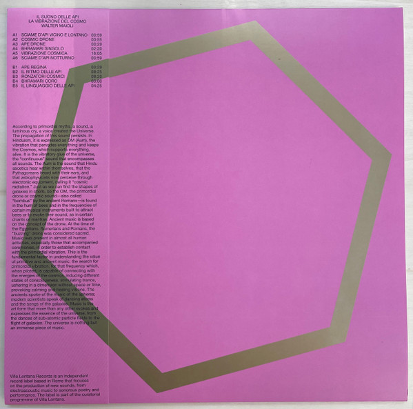 Walter Maioli - Il Suono Delle Api / La Vibrazione Del Cosmo | Villa Lontana Records (VLR002)