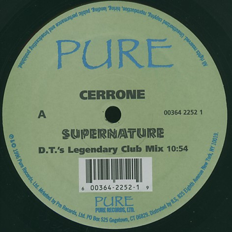 Cerrone - Supernature (The Danny Tenaglia Remixes) | Pure Records (00364 2252 1) Cerrone - Supernature (The Danny Tenaglia Remixes) | Pure Records (00364 2252 1)