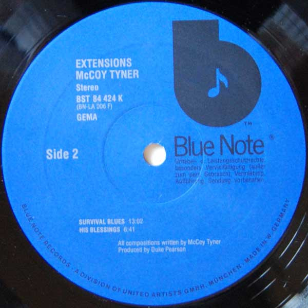 McCoy Tyner - Extensions | Blue Note (84 424 K) - 4