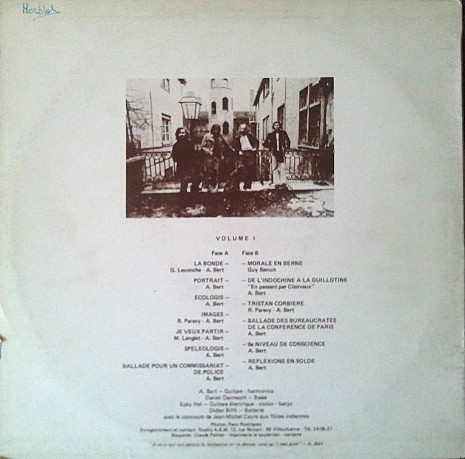 Alain Bert & Epsy's Band - Un Certain Itinéraire | ABM (ABM 1011) - 2